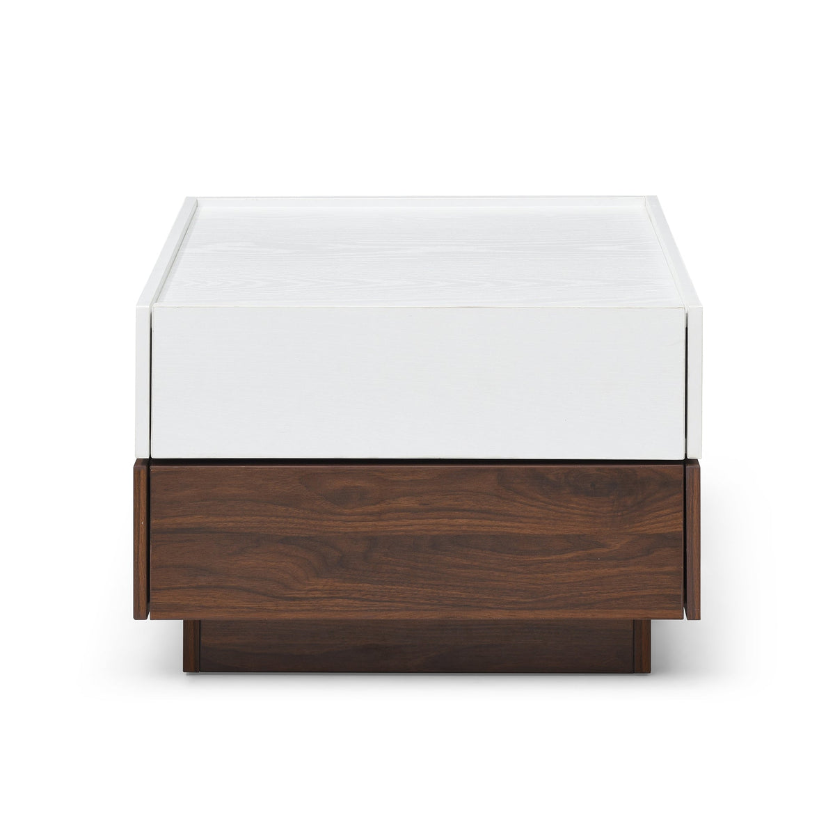 Rotating Coffee Table with 2 Drawers - Modern Storage Table