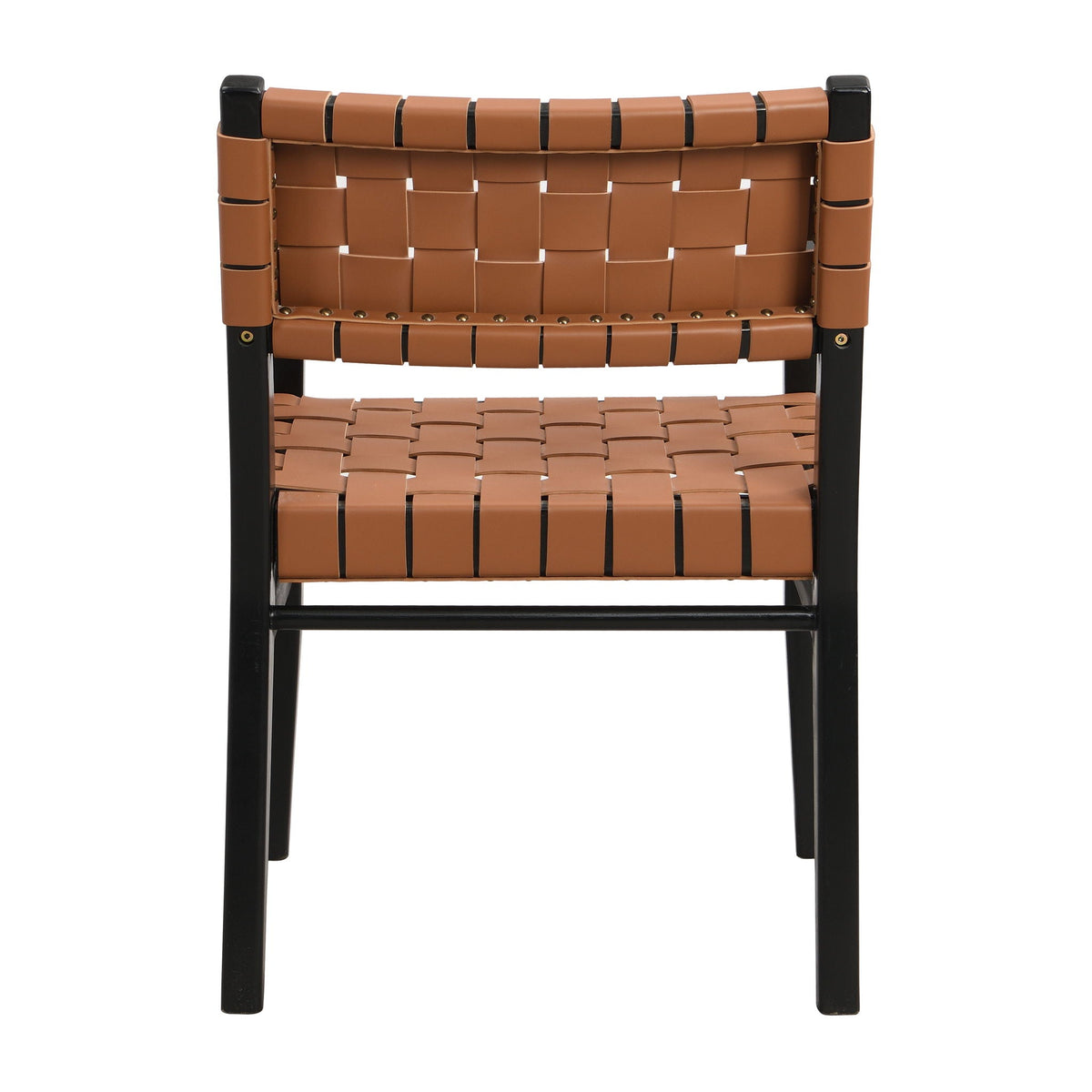 Modern Upholstered Dining Chair with Ergonomic Comfort - Black or Light Brown
