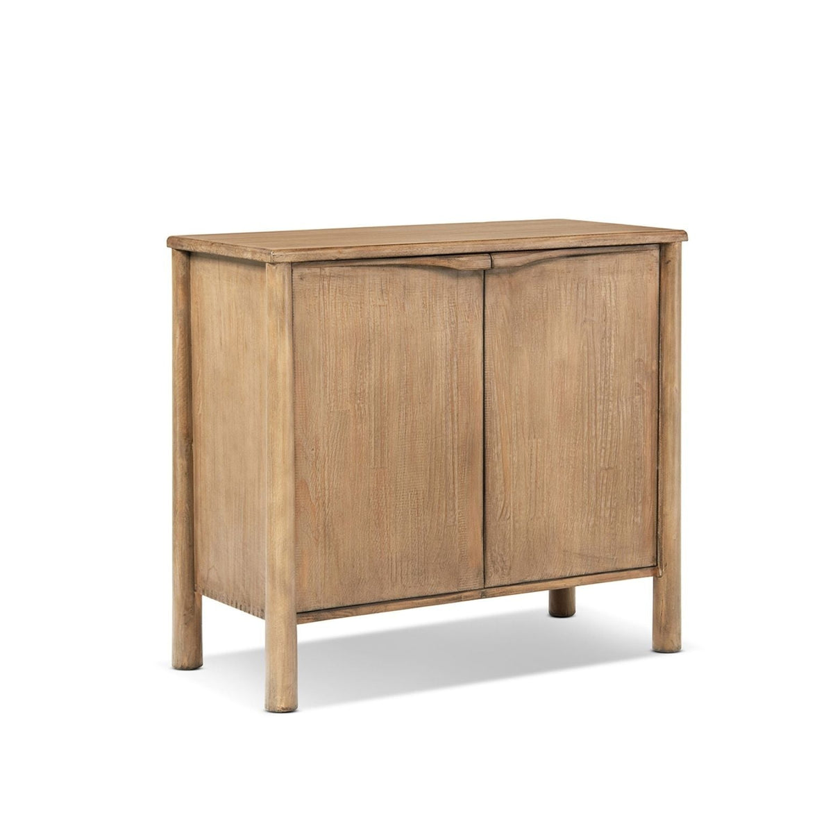Antique Brown 2 Door Accent Cabinet with Versatile Storage - Reclaimed Wood