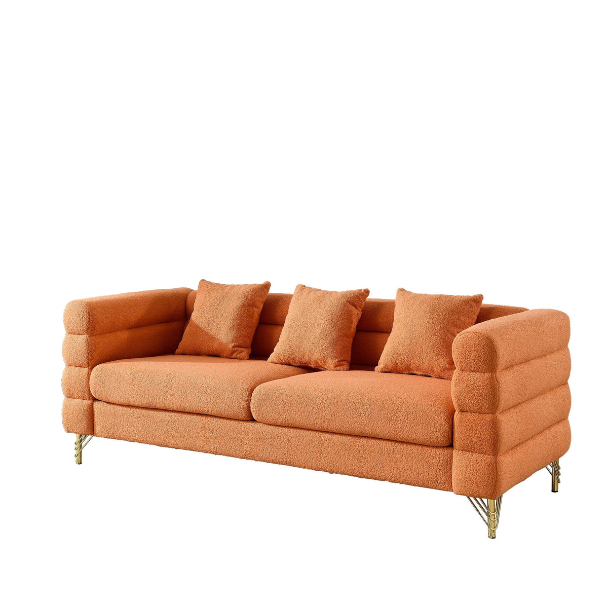 Streamline Sectional Sofa with Art Deco Design - Multiple Colors