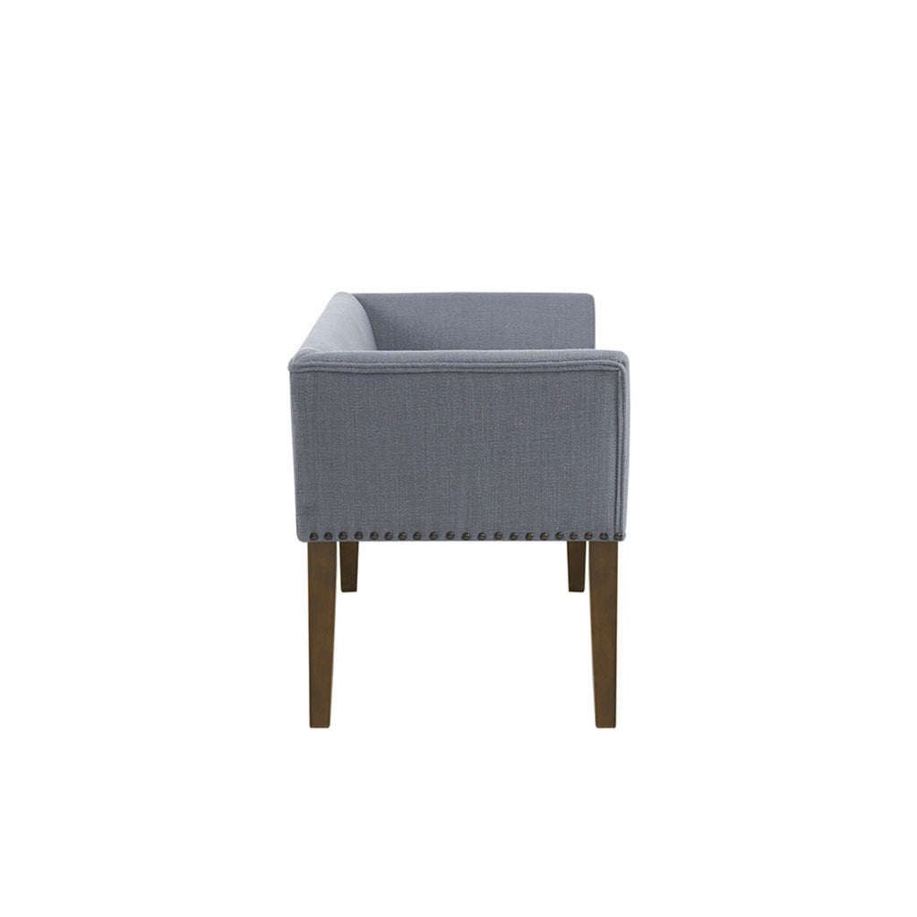 Elegant Design Upholstered Bench with Solid Wood Frame - Gray, Beige or Dark Gray