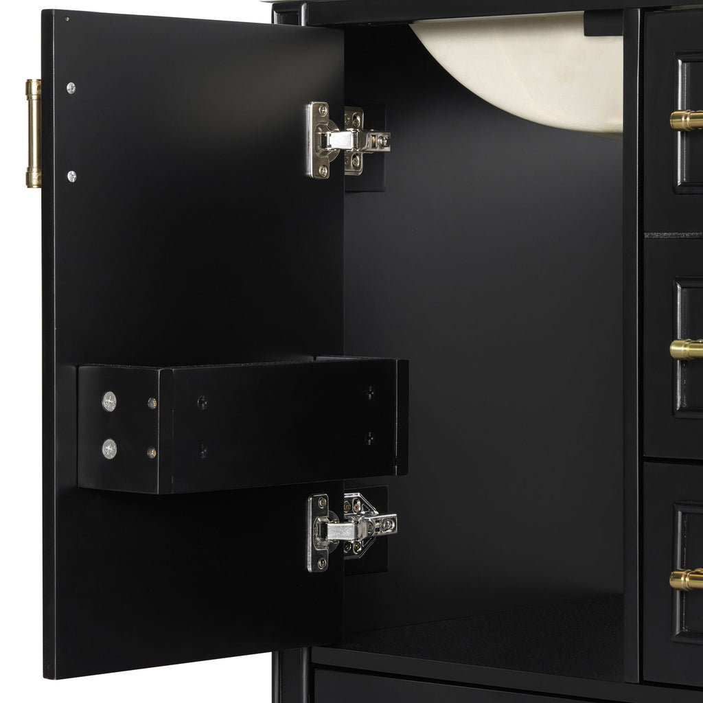 Traditional Bathroom Vanity Set with Soft Close Doors - Multiple Colors