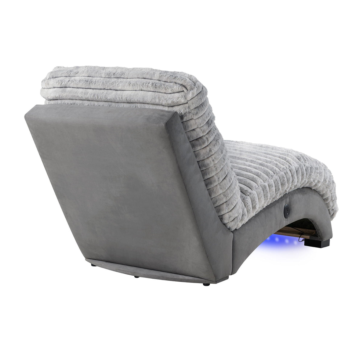 Accent Chaise with USB Support - Soft Fabric