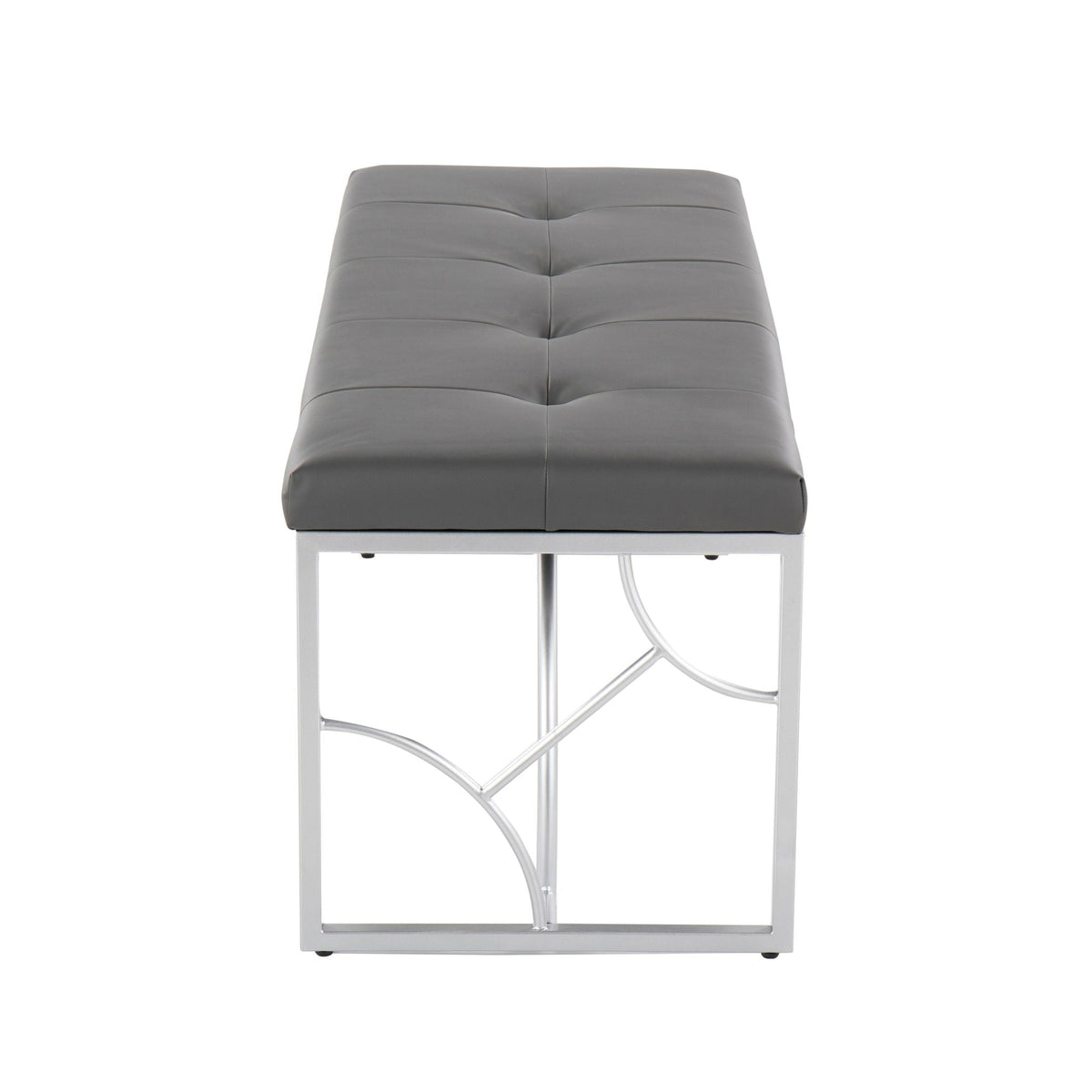 Elegant Contemporary Upholstered Bench with Metal Frame - Multiple Colors