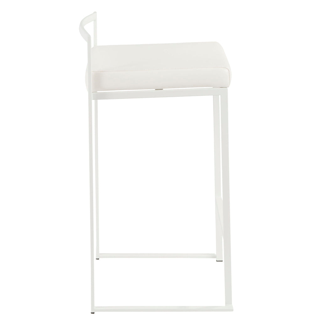 Stackable Counter Stool with Padded Comfort Seat - Multiple Colors