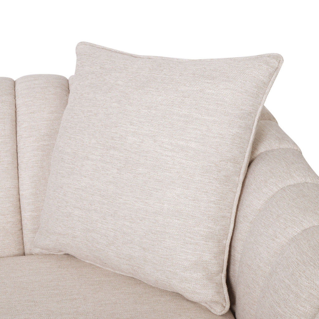 Contemporary 3 Seater Sofa with Button Tufted Accents - Dark Green or Beige