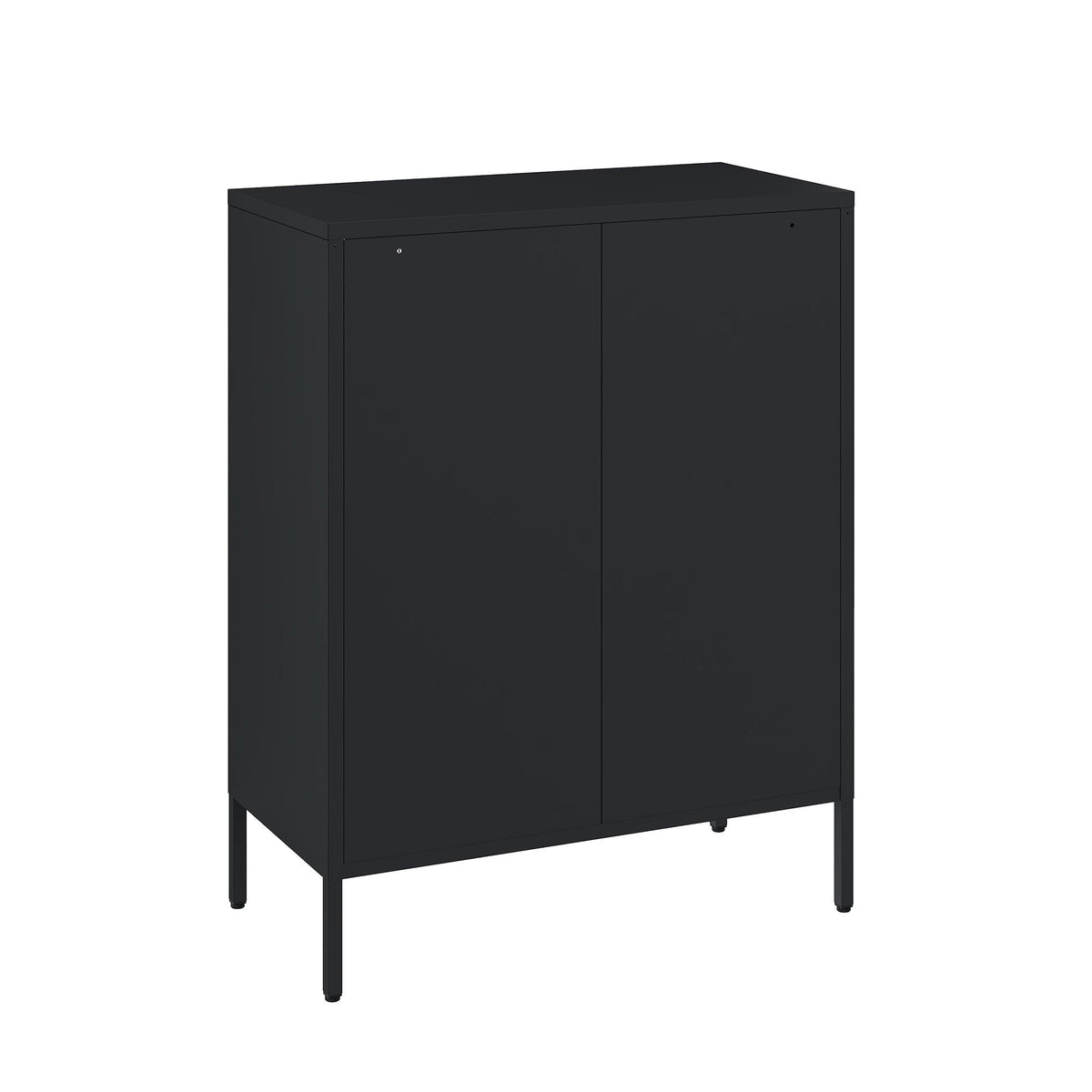 Metal Accent Cabinet with Adjustable Shelves - Black, Green, or White
