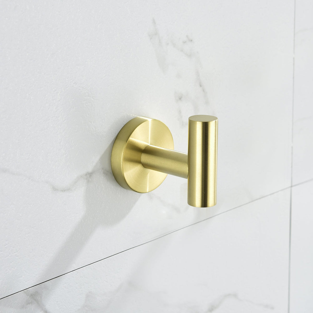 Stainless Steel 6-Piece Bathroom Accessories Set with Wall-Mounted Design