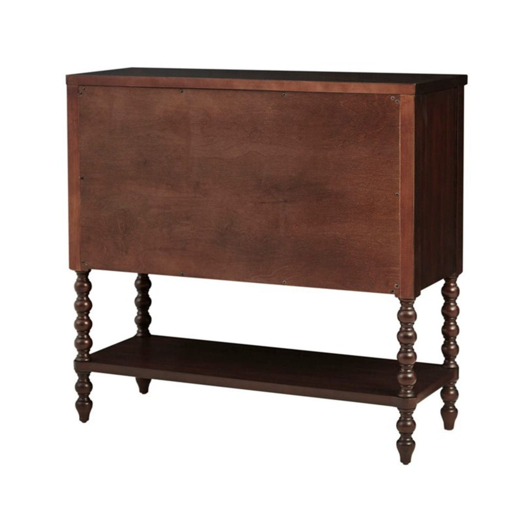 Signature Beckett 2 Drawer Accent Chest with Solid Wood Frame - Dark Brown or Beige
