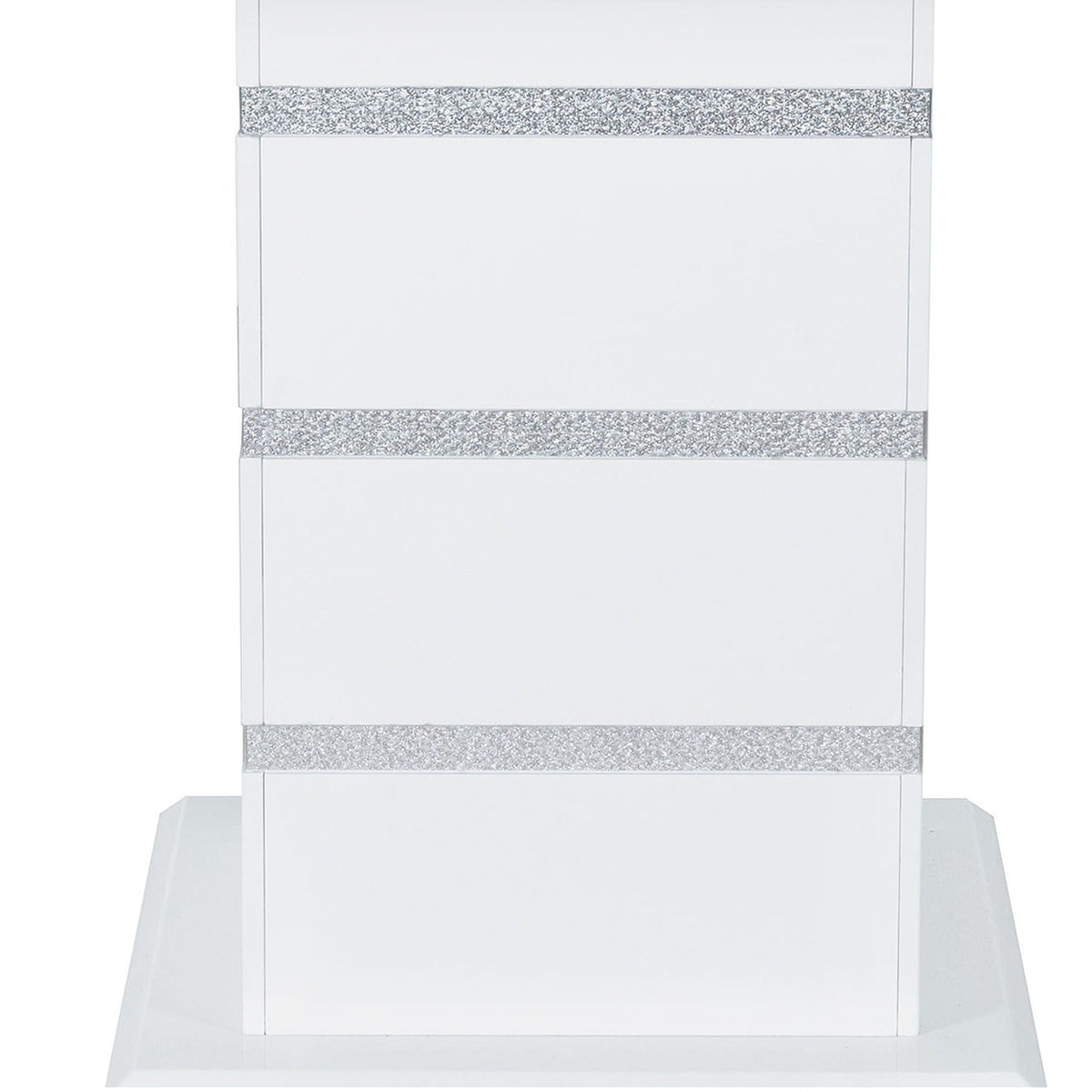 Ariya Bar Table with Glass Inlay - Dark Gray or White