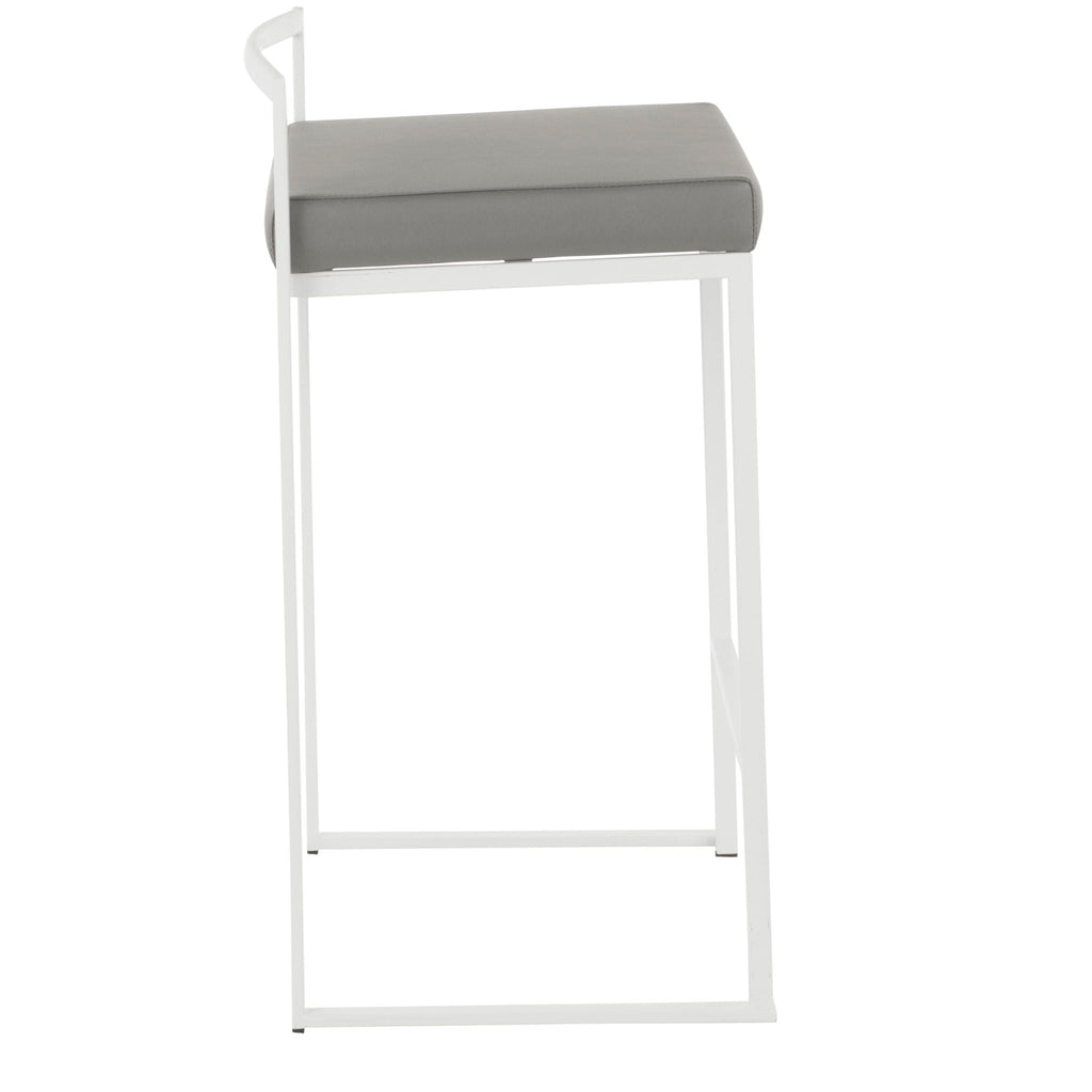 Stackable Counter Stool with Padded Comfort Seat - Multiple Colors