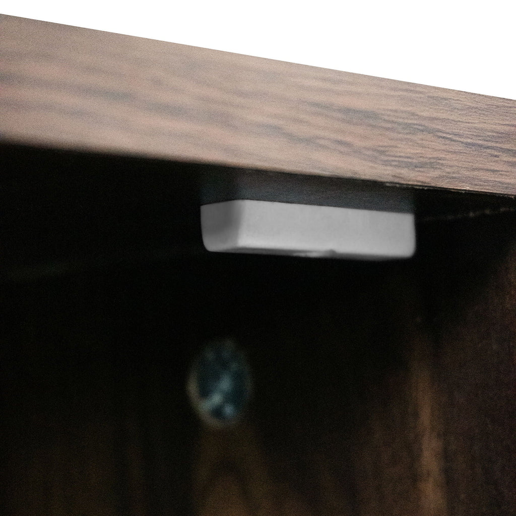 78" TV Stand with Storage Cabinets - Walnut