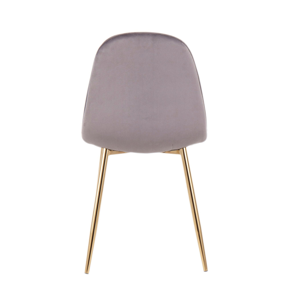 Pebble Contemporary Modern Design Chair Set with Upholstered Seat - Multiple Colors