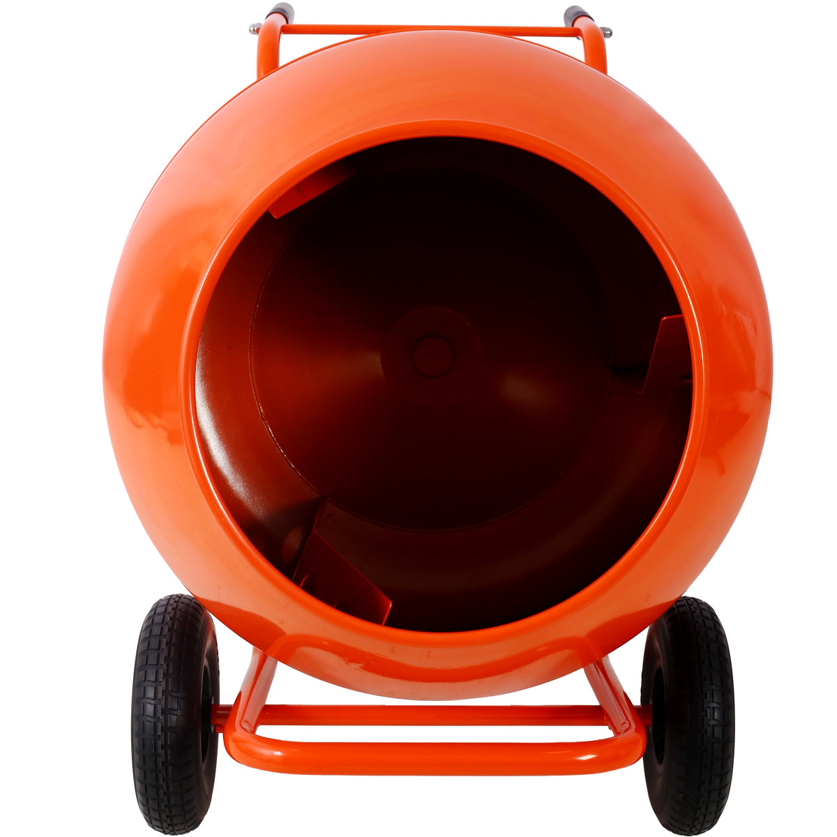 224L 8CUFT Portable Cement Mixer with Steel Drum - Grey