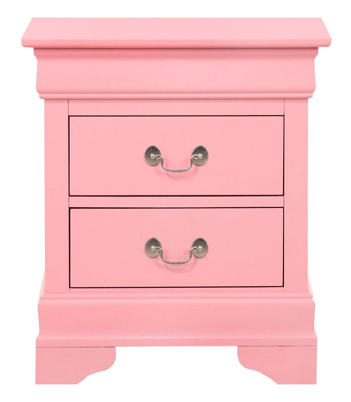 Traditional Style Design Nightstand with Classic Accent - Multiple Colors