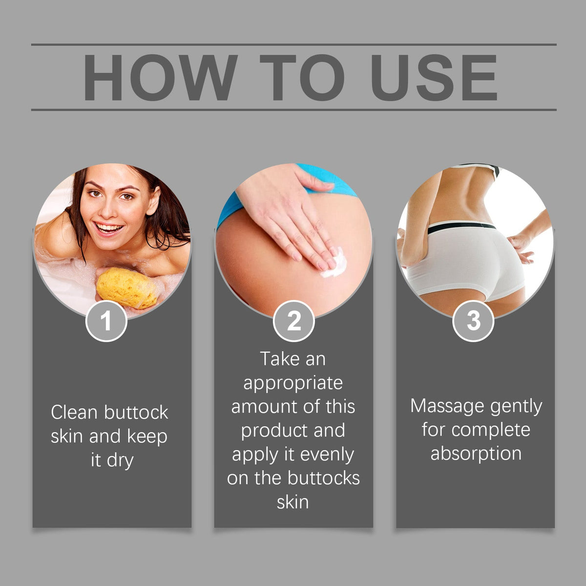 Hip Care Cream Moisturizes And Massages The Buttocks To Improve Skin Elasticity