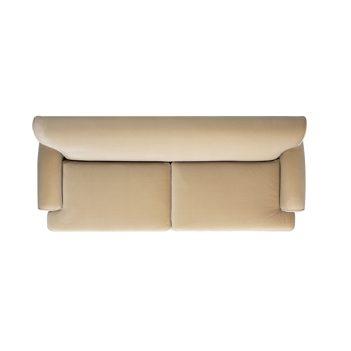 Two Cushion Tightback Sofa with Removable Cushions - Beige or Light Brown