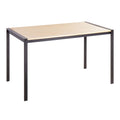 Fuji Modern Dining Table with Glass or Wood Top - Multiple Colors