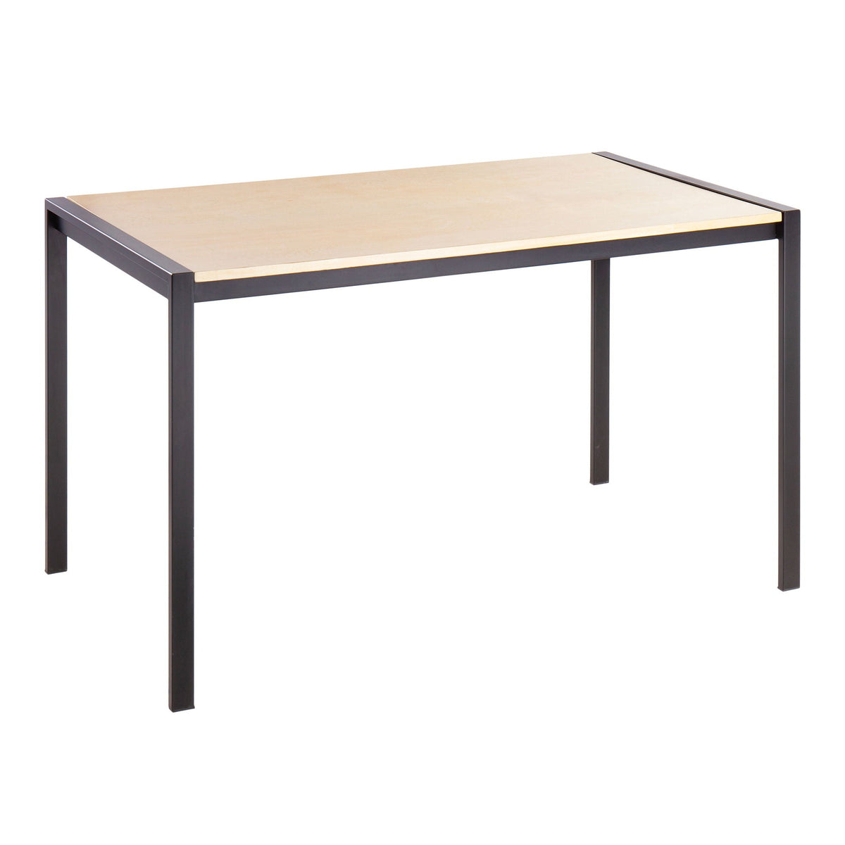 Fuji Modern Dining Table with Glass or Wood Top - Multiple Colors