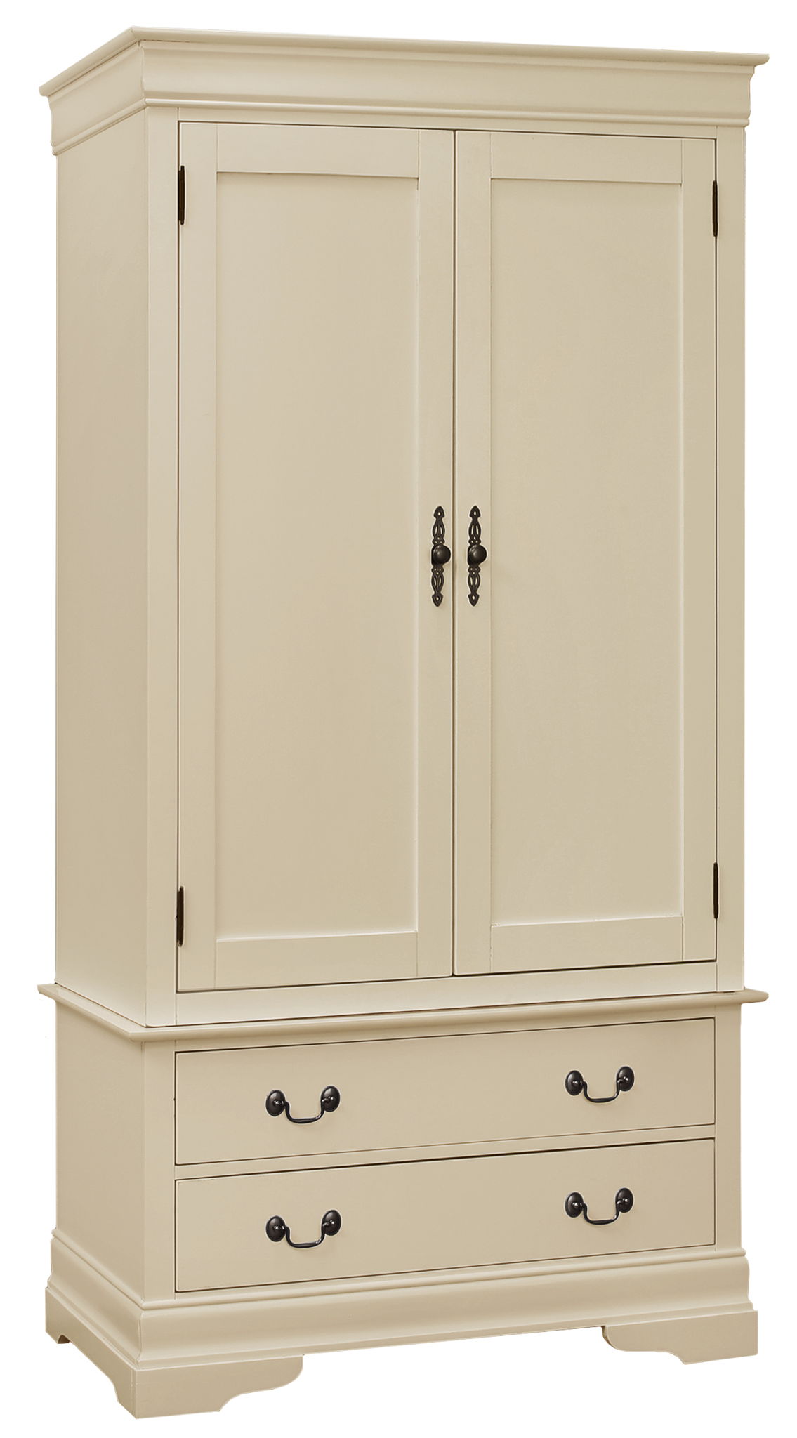 Traditional Armoire with Hanging Bar - Multiple Colors