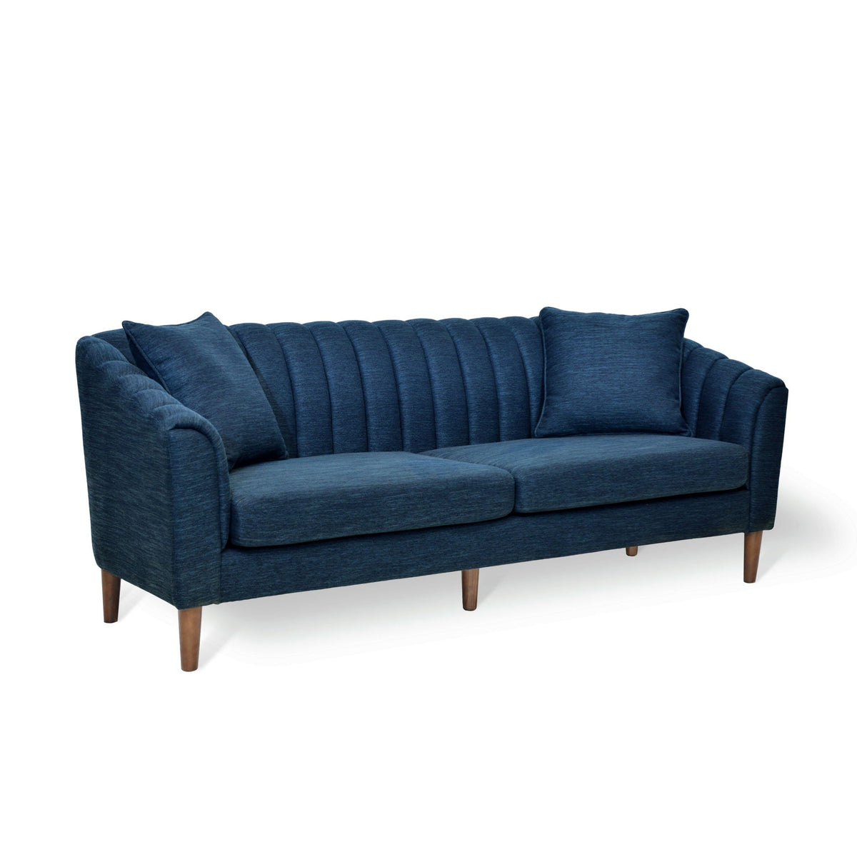 Contemporary 3 Seater Sofa with Button Tufted Accents - Dark Green or Beige