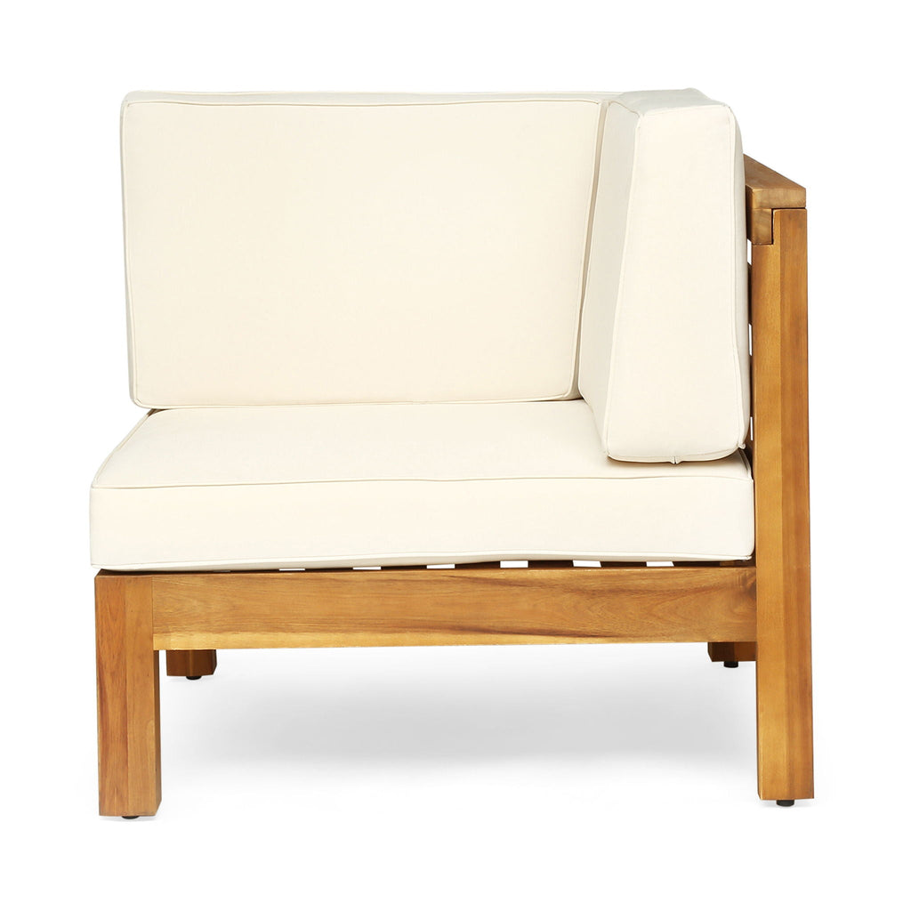 Oana 3 Piece Loveseat Set with Coffee Table - Acacia Wood Outdoor Seating