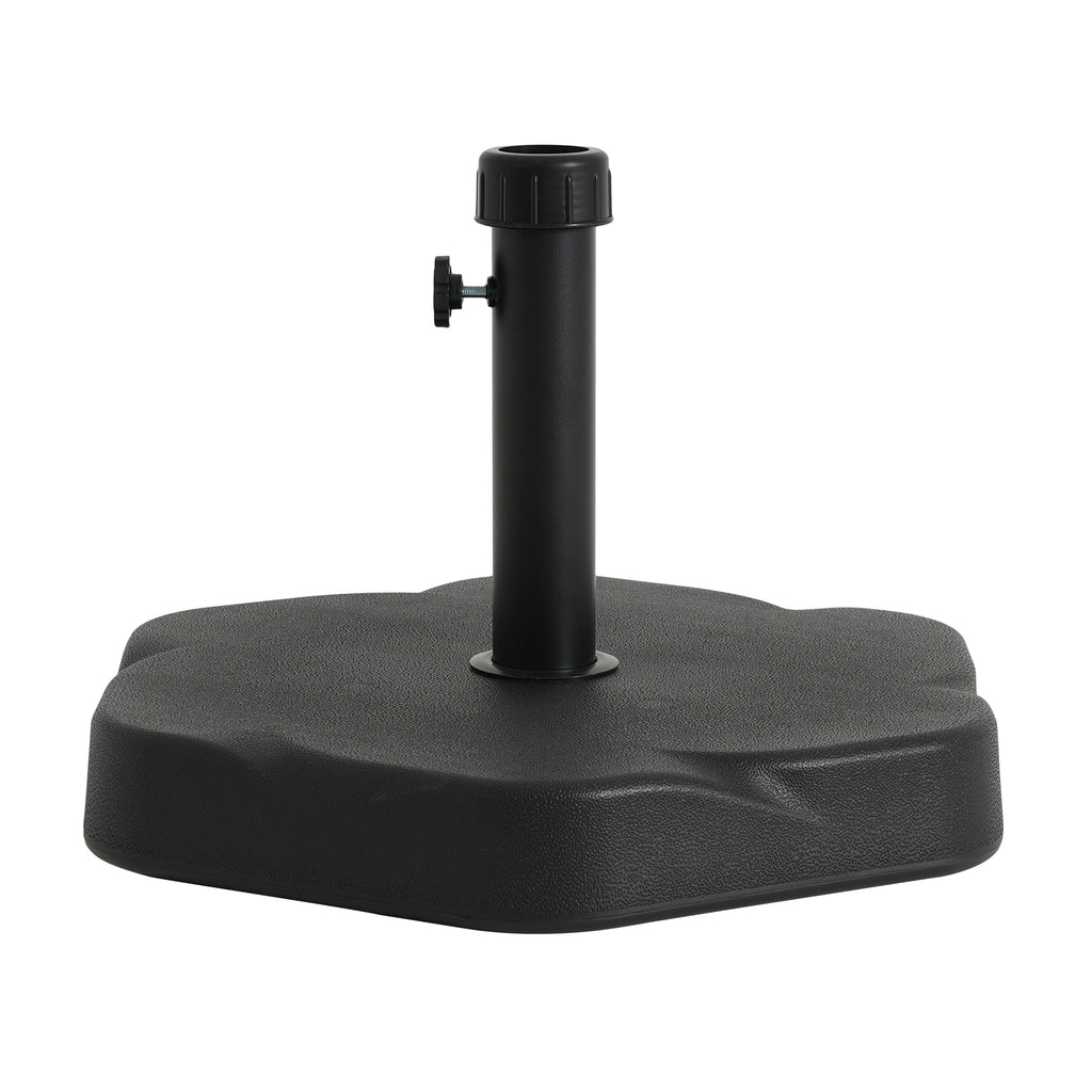Hex Shape Outdoor 65-Pound Umbrella Base with Resin and Concrete - Outdoor