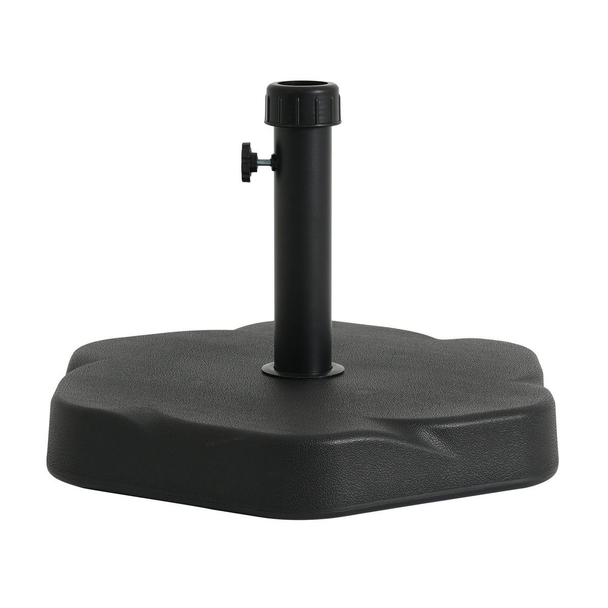 Hex Shape Outdoor 65-Pound Umbrella Base with Resin and Concrete - Outdoor