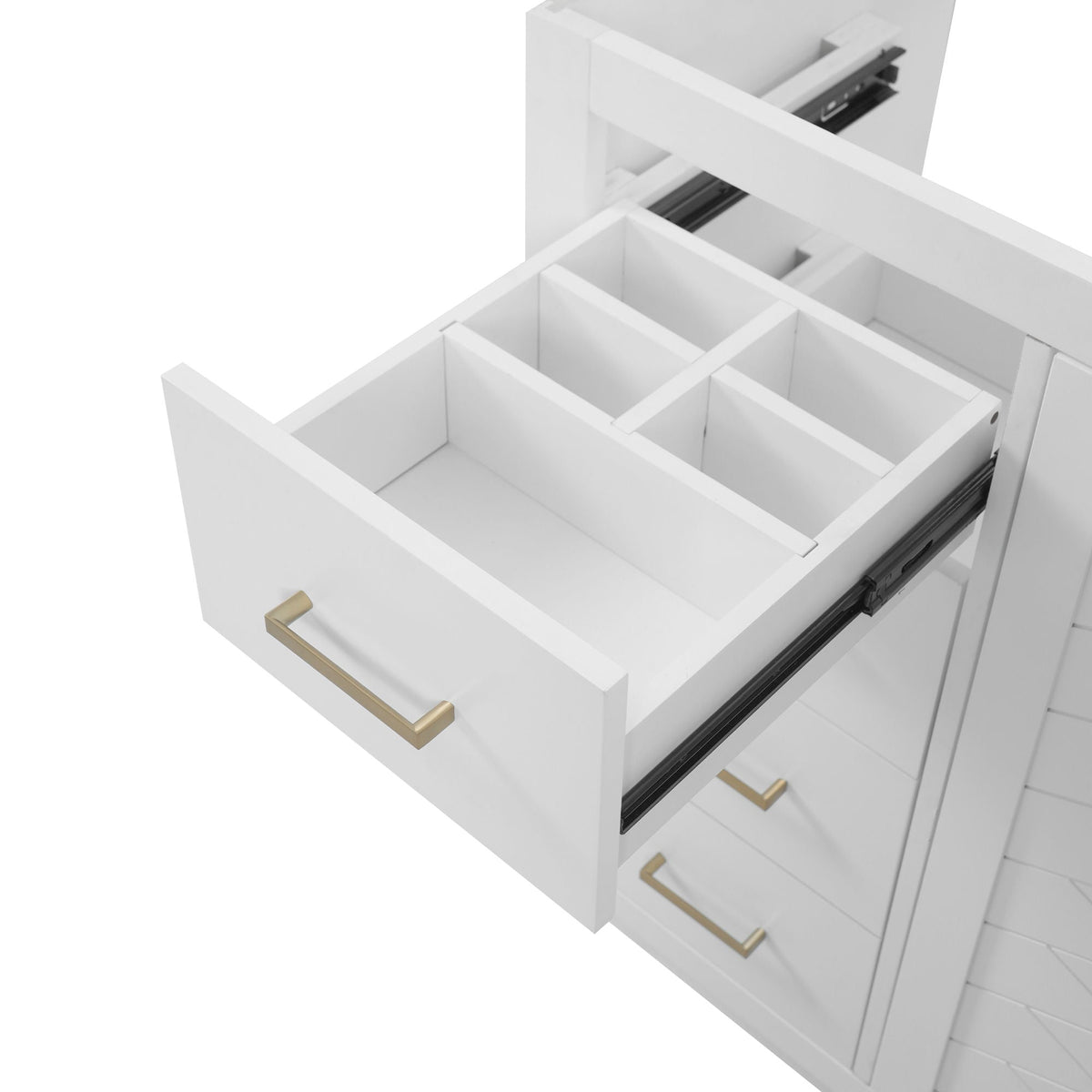Retro Style Bathroom Vanity with Soft Closing Doors - Multiple Colors