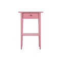 Wood Nightstand with Drawer and Shelf - Multiple Colors