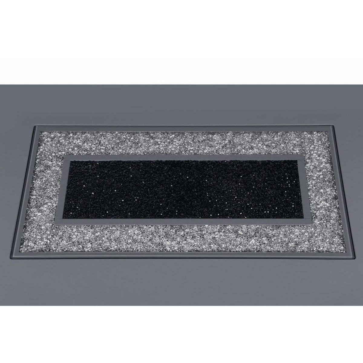 Ariya Bar Table with Glass Inlay - Dark Gray or White