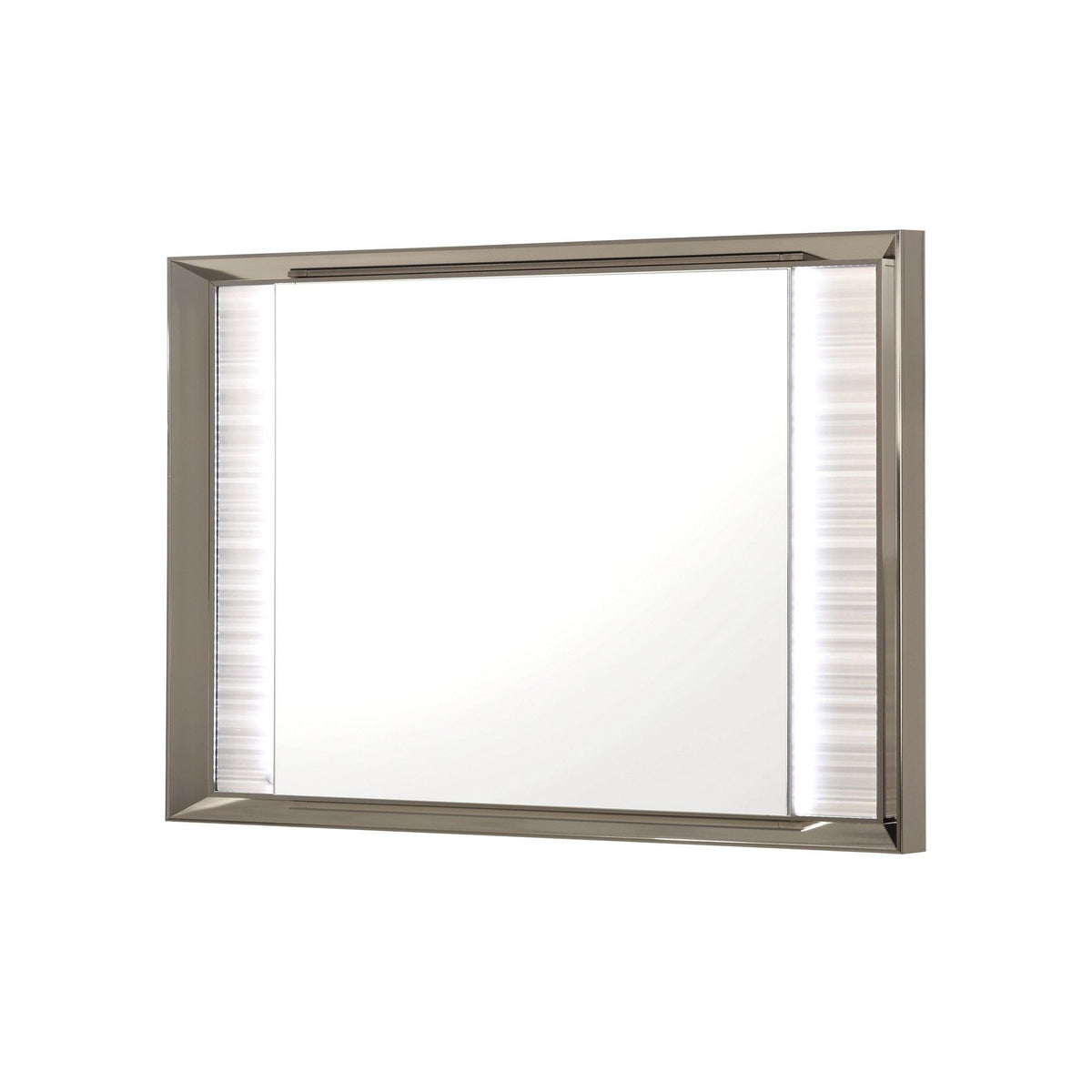 White LED Mirror with Built-In Lighting and Frame