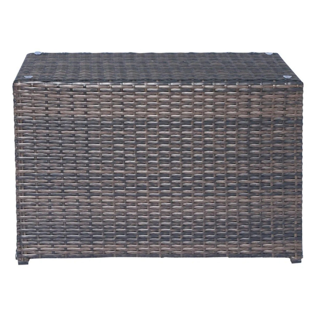 Modern Patio Rattan Sectional Set with Cushions - Multiple Colors