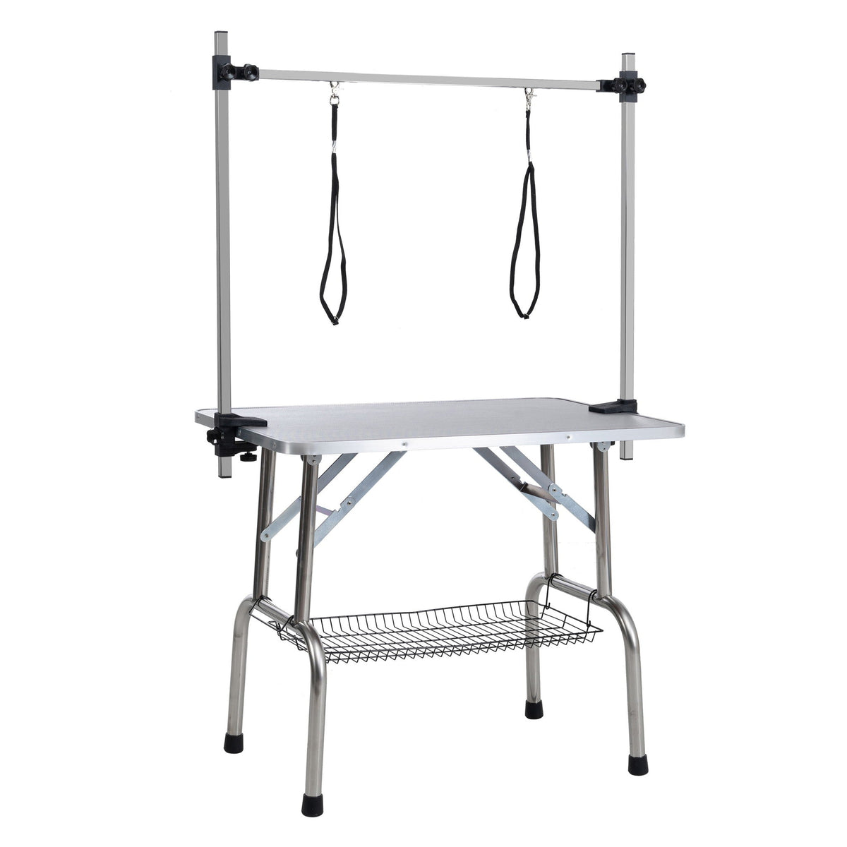 Folding Pet Grooming Table with Adjustable Arm - Multiple Colors