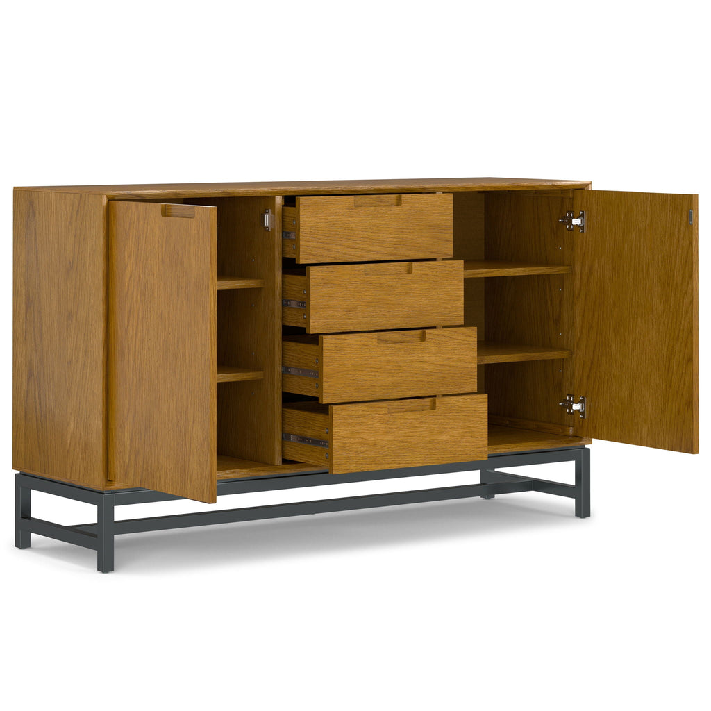 Banting Sideboard With Centre Drawers – Oak Finish