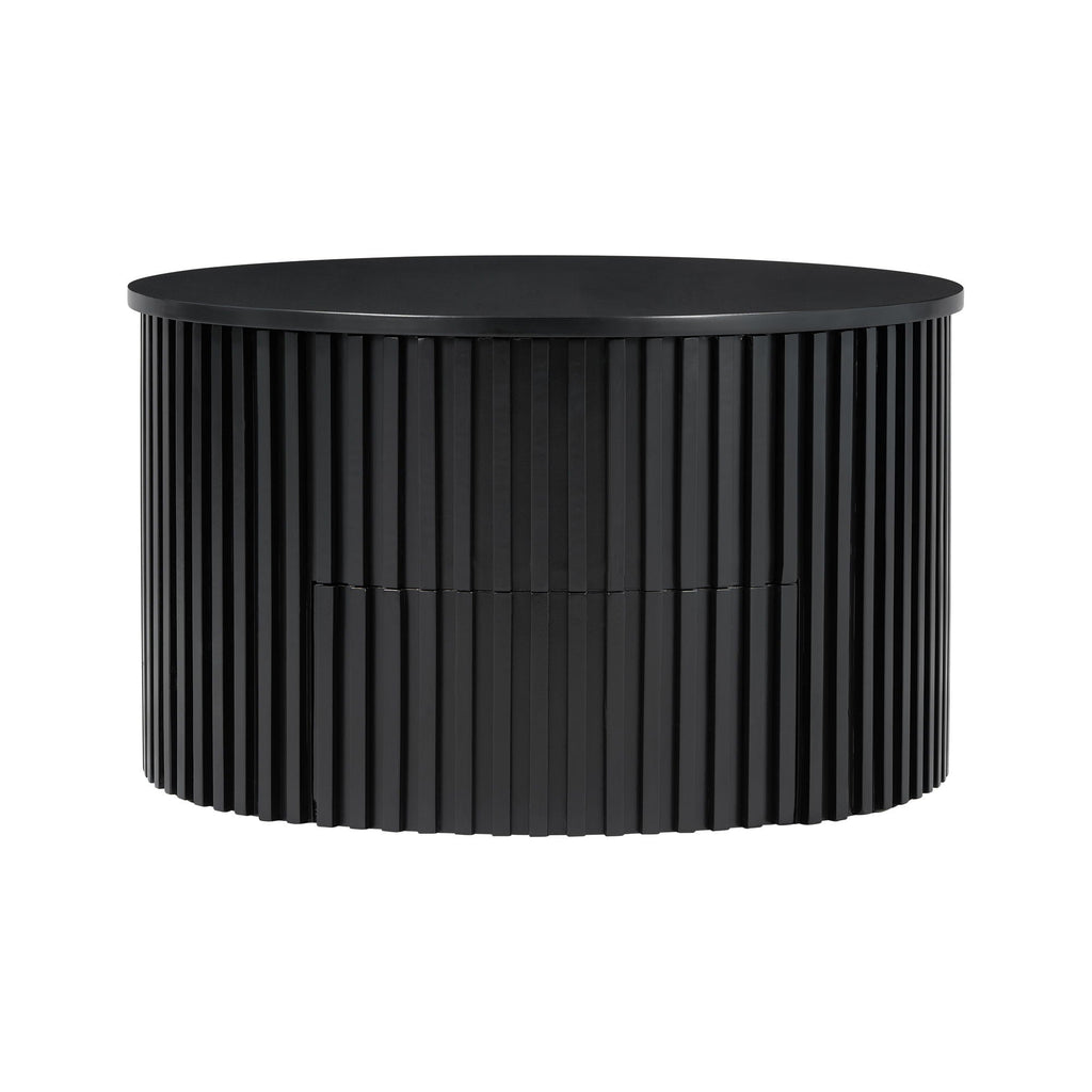 Round Lift Top Coffee Table with Hidden Storage - Multiple Colors