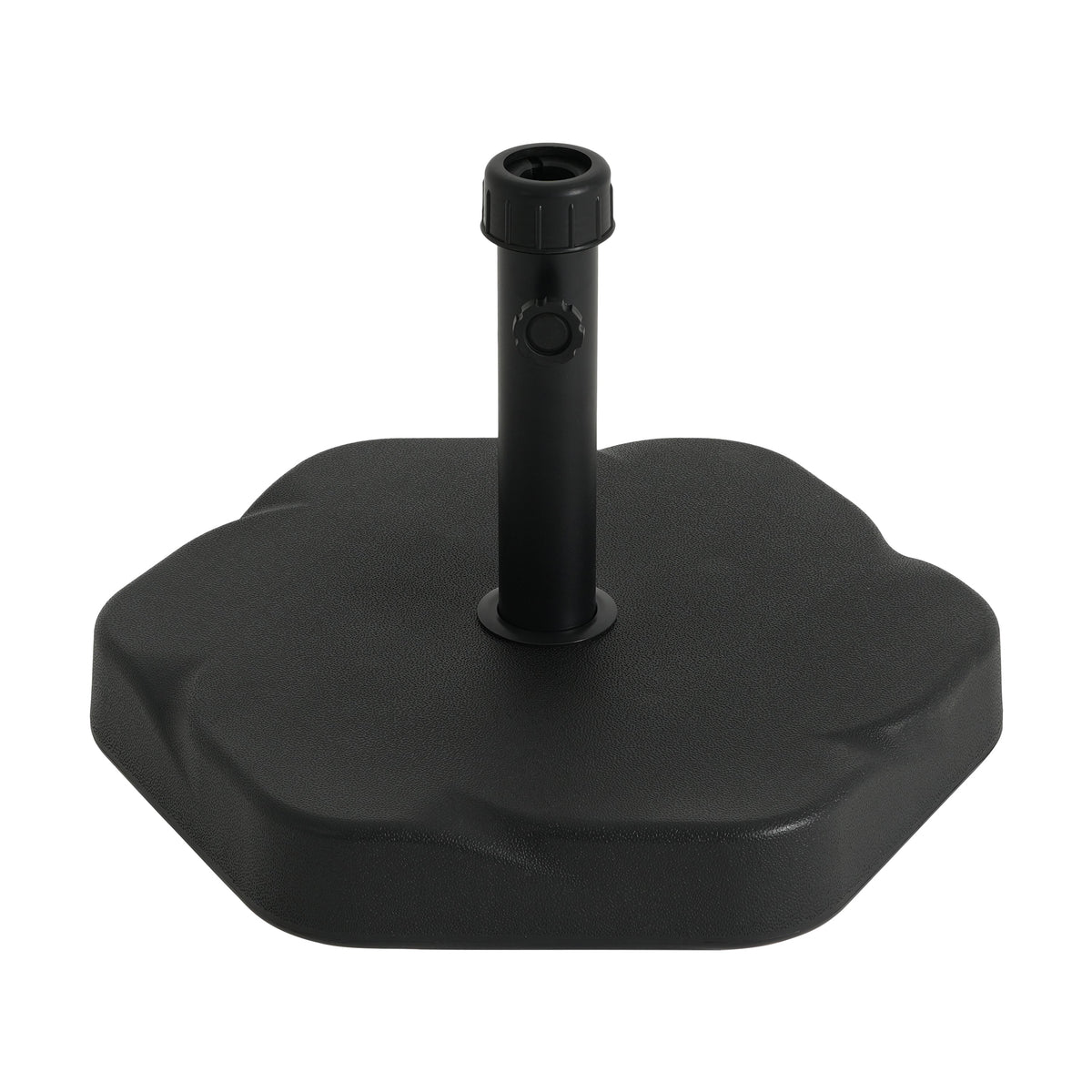 Hex Shape Outdoor 65-Pound Umbrella Base with Resin and Concrete - Outdoor