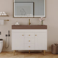 36 In Modern Free-Standing Bathroom Vanity With Ceramic Sink