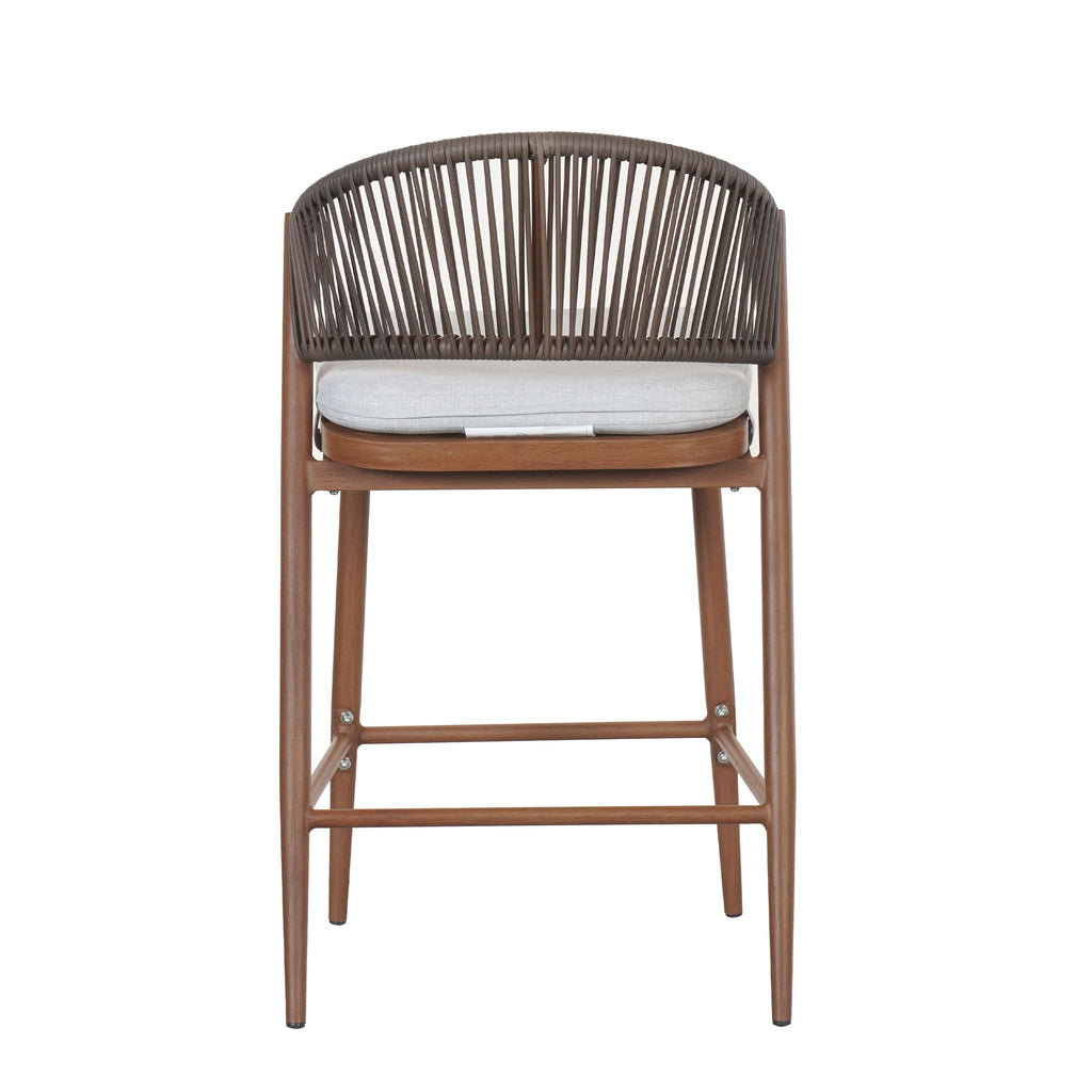 Outdoor 26" Counter Height Metal Frame Counter Stools