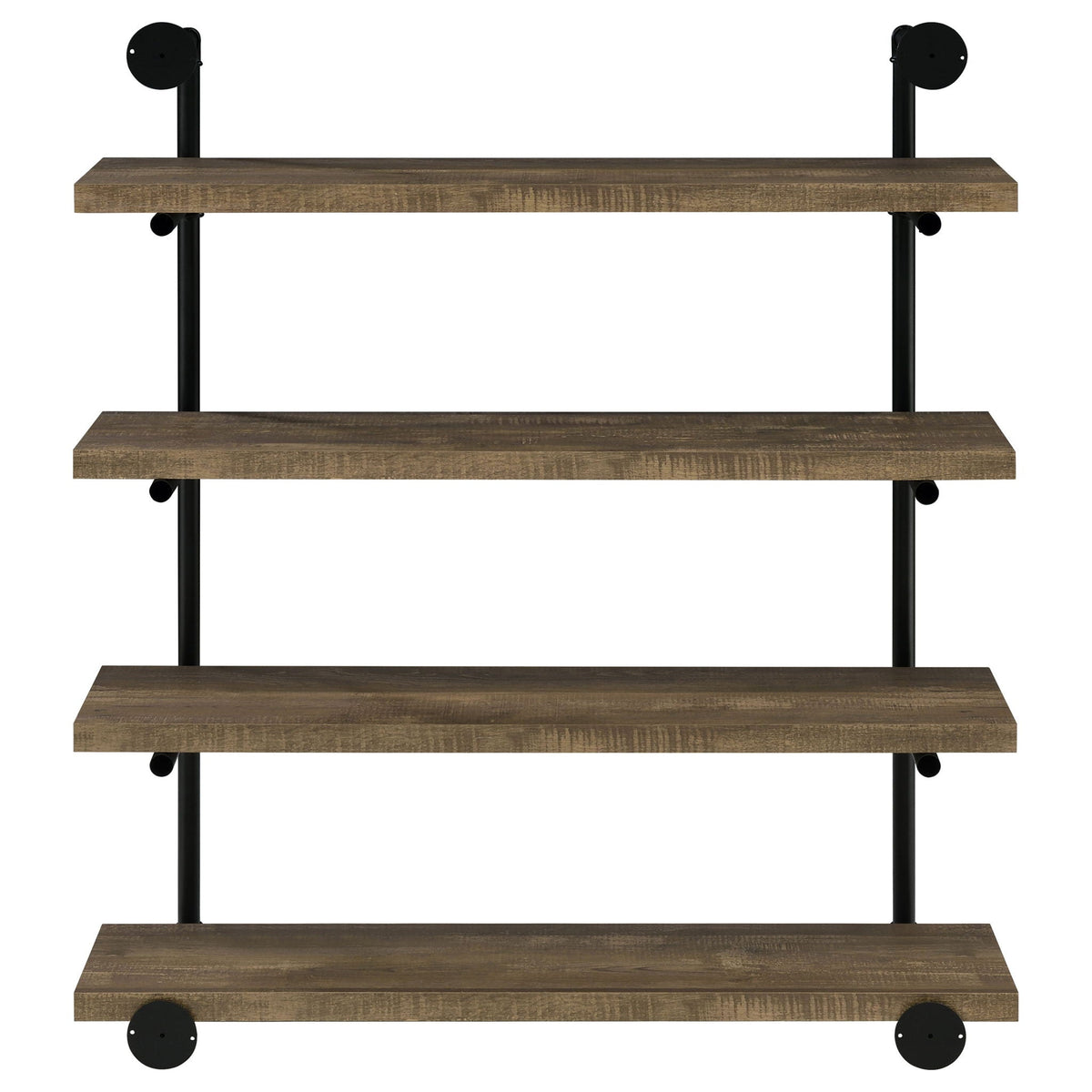 Elmcrest 39-inch 4-shelf Wall Bookshelf Rustic Oak