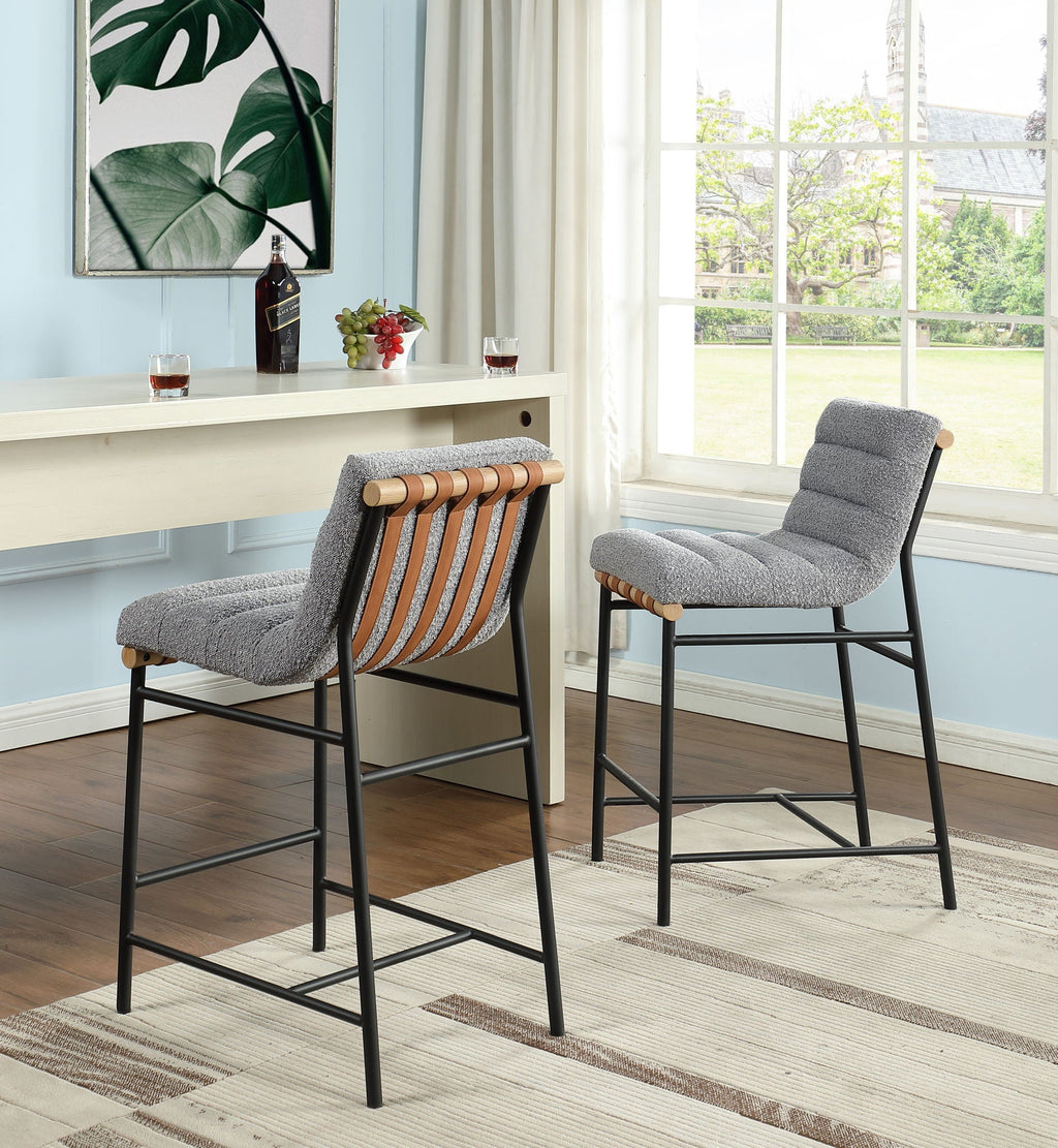 Lahni Boucle Fabric Counter Height Chair - Multiple Colors