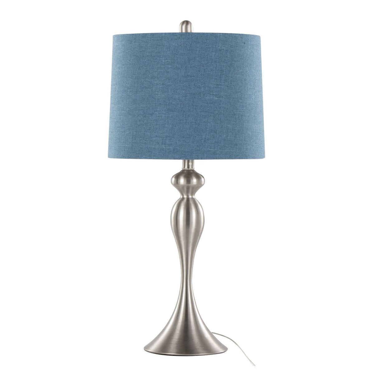 Ashland Contemporary Table Lamp Set with Double-Layer Shade - Multiple Colors