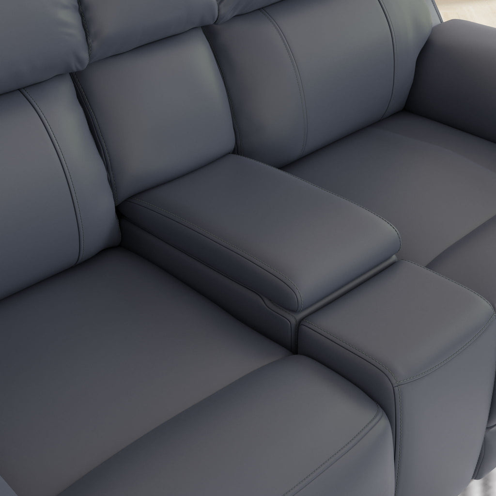Dual Power Reclining Loveseat with Center Console - Multiple Colors