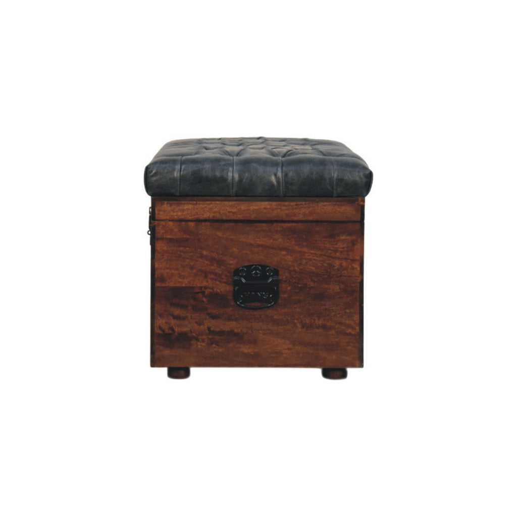 Solid Wood Storage Bench with Ample Storage - California Walnut