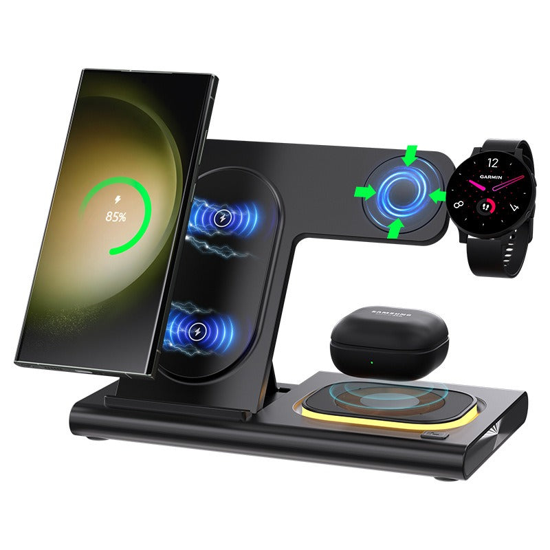 3-in-1 wireless charger supports fast charging and multifunctional wireless charging