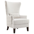 Pippin Upholstered High Wingback Accent Chair Latte
