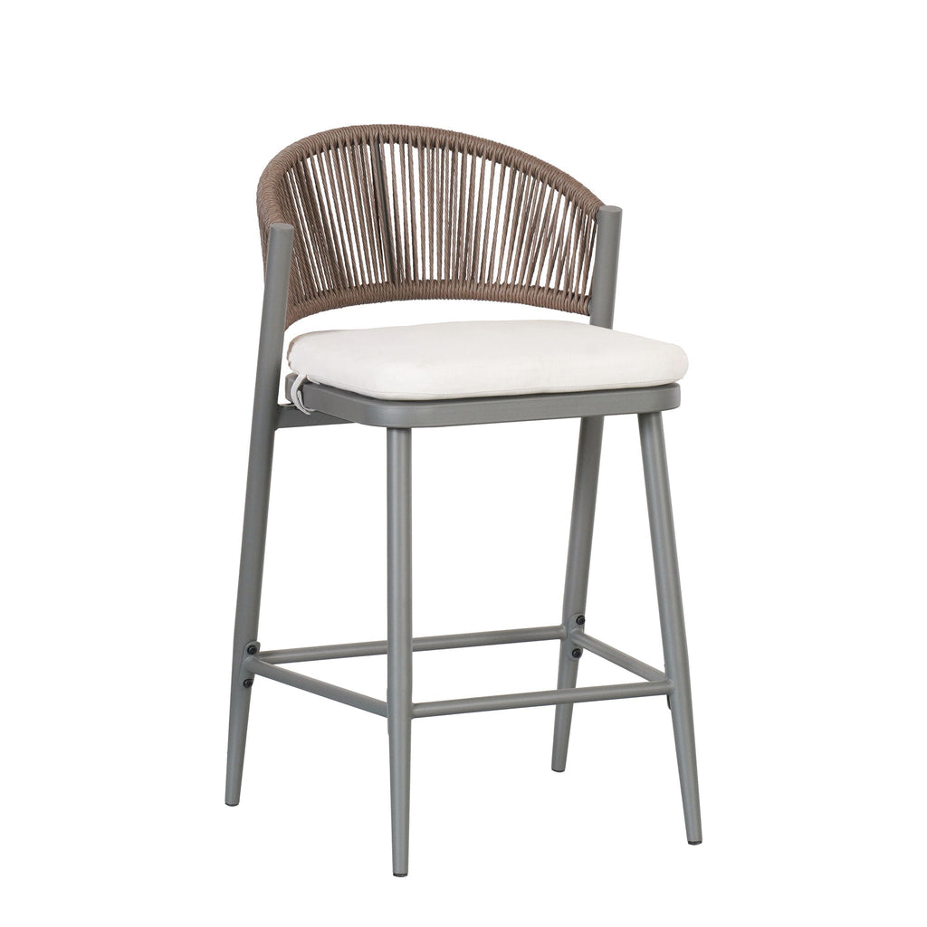 Outdoor 26" Counter Height Metal Frame Counter Stools