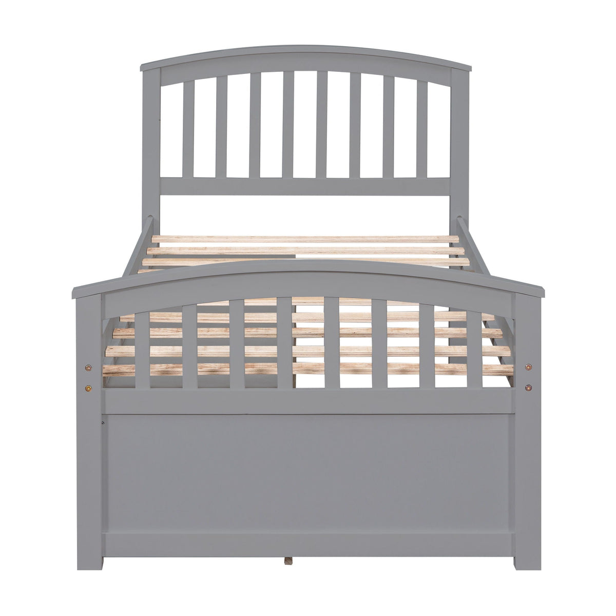 Solid Wood Twin Storage Bed with 6 Drawers - Multiple Colors