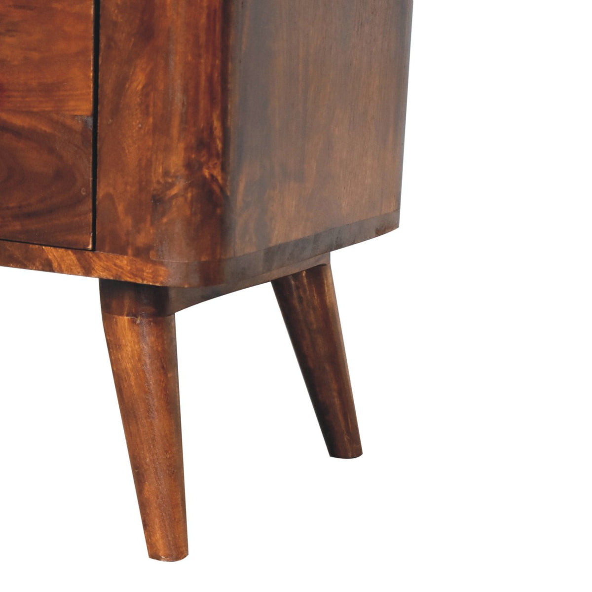 Solid Wood Bera Chest with 3 Drawers - Chestnut Finish