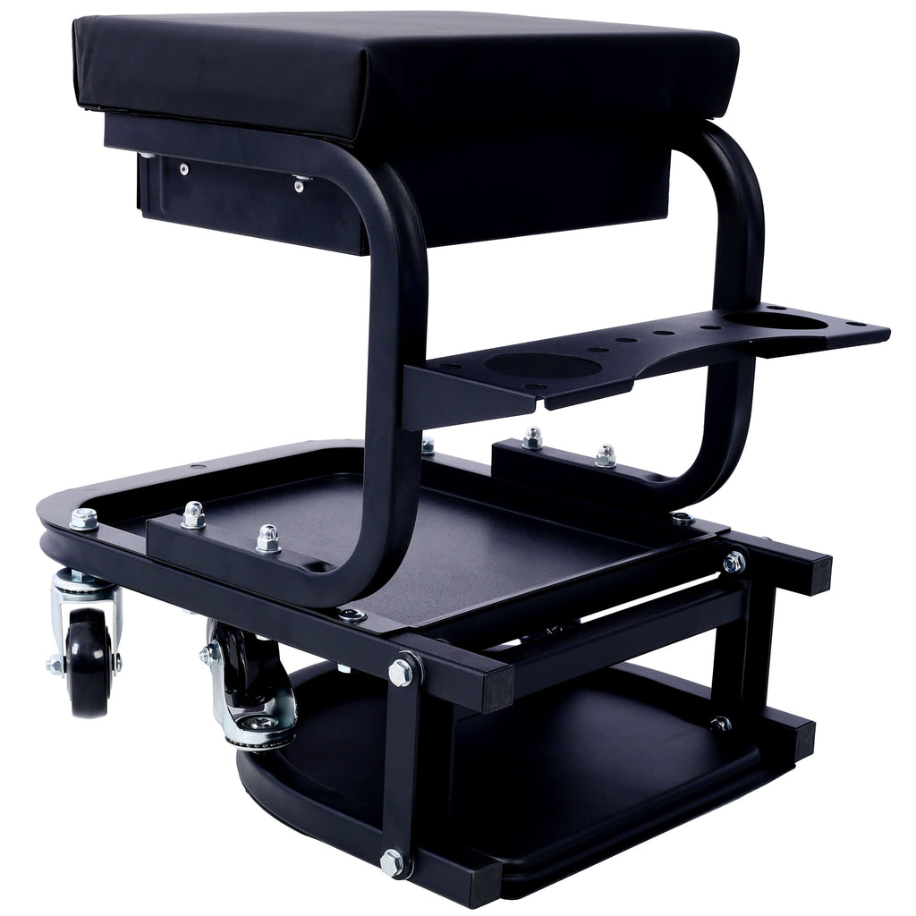 Ultimate Rolling Detailing & Utility Cart with Multiple Storage - Steel
